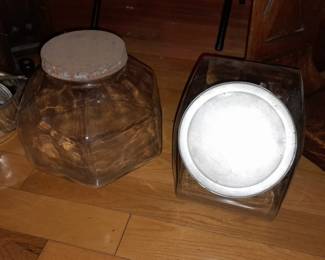 Oversized Antique Glass Candy/Cookie Jars