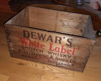 Dewar's White Label Wooden Crate