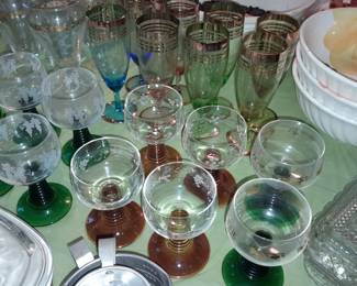 Colored Glassware Set