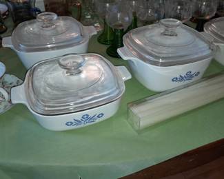 Corningware Pans W/ Glass Lids