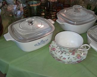 Corningware Pans W/ Glass Lids