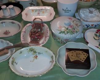 Assorted China, Crystal, Bowls, & Servingware