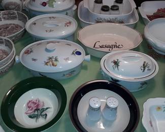 Assorted China, Crystal, Bowls, & Servingware