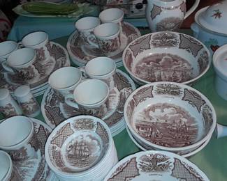 MASSIVE Fair Winds "The Friendship Of Salem" China Set