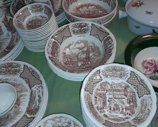 MASSIVE Fair Winds "The Friendship Of Salem" China Set