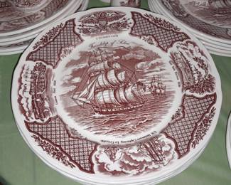MASSIVE Fair Winds "The Friendship Of Salem" China Set