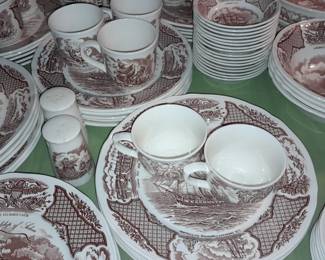 MASSIVE Fair Winds "The Friendship Of Salem" China Set