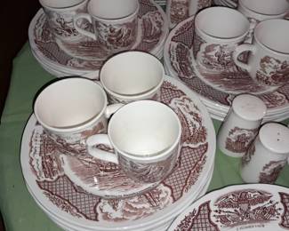 MASSIVE Fair Winds "The Friendship Of Salem" China Set