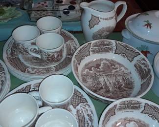 MASSIVE Fair Winds "The Friendship Of Salem" China Set