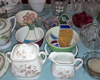 Assorted China, Crystal, Bowls, & Servingware