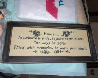 Framed Wooden Sign