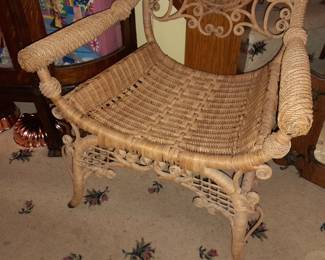 Ornate Wicker Chair