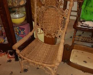 Ornate Wicker Chair