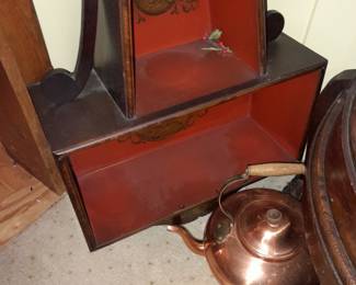 Wall Mounted Clock & Shelving Unit