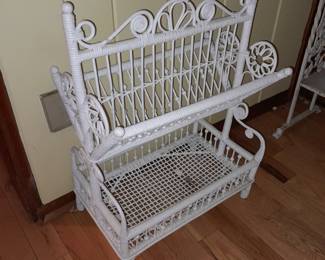 Ornate Wicket Magazine Rack