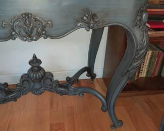 Ornate Carved Table W/ Marble Top