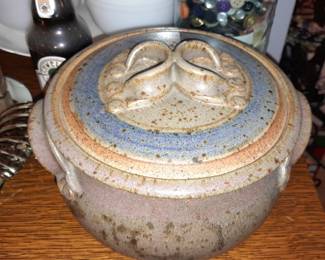 Pottery Covered Bowl