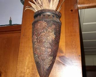 Antique Hanging Wall Pocket