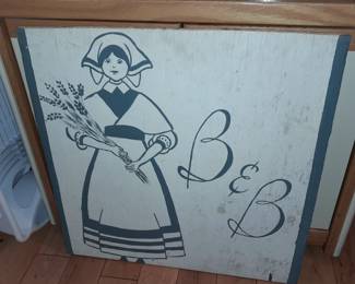 Hand Painted B&B Wooden Sign