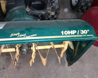 Yard-Man Snowblower (10HP, 30", Electric Start, 2 Stage, 12" Impeller, Single Hand Operation)