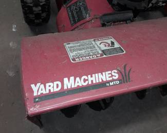 Yard Machine Snowblower (8.0HP, Electric Start, 2 Stage Snowthrower, 24" Clearing Width, 12" Impeller)