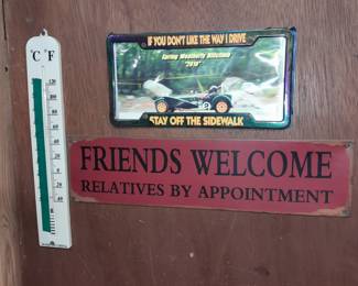 "Stay Off The Sidewalk" License Plate Frame