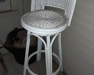 Wicker Bar Stool