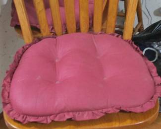 Three bar stools that match dining chairs