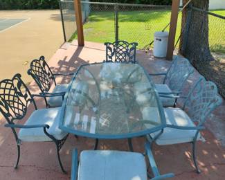 metal patio set