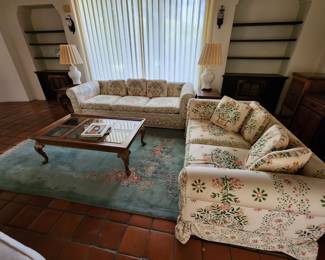 More custom sofas and table
