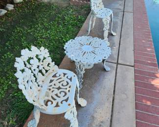 Antique cast iron set