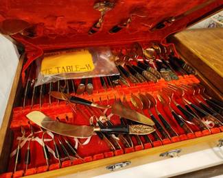 large Buddha set flatware