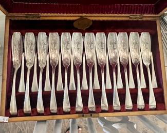 Unused fish set. 12 forks, 12 knives