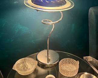 Postmodern Memphis style spiral light