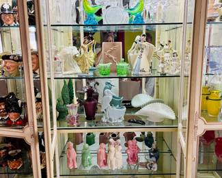 Getting all the glass cleaned and organized