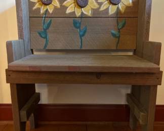Sunflower bench