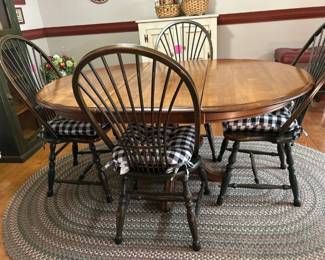 Dining table and chairs