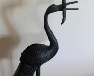Heron candle stand