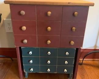 Side table with storage box