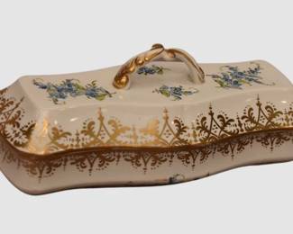 14. Meissen Painted and Gilt Lidded Porcelain Box