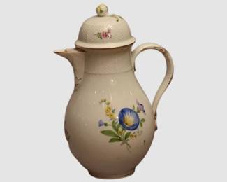 30. Meissen Floral Pattern Coffee Pot