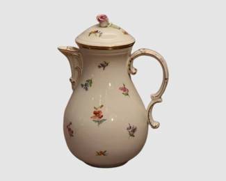 33. Meissen Floral Pattern Coffee Pot