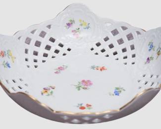41. Meissen Reticulated Fluted Bowl