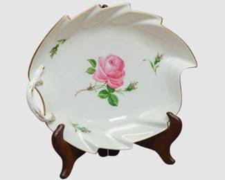 42. Meissen Handled Leaf Dish