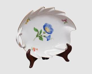 48. Meissen Handled Leaf Dish