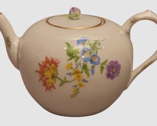 51. Meissen Floral Pattern Teapot