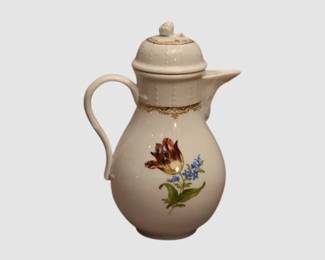 68. Meissen Floral Pattern Coffee Pot