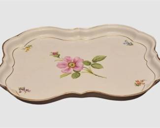 94. Meissen Floral Pattern Serving Tray