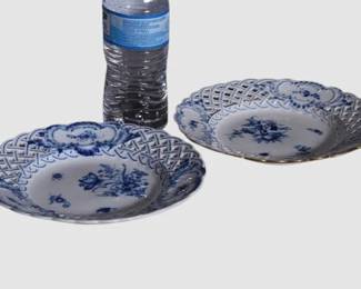 120. Pair Meissen Blue Onion Plates