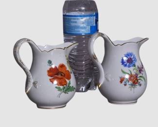 159. Two 2 Meissen Creamers